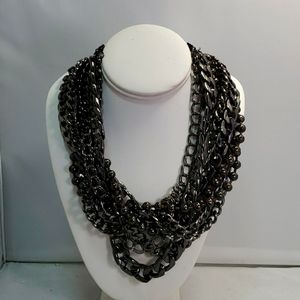 Charming Charlie gunmetal chain necklace